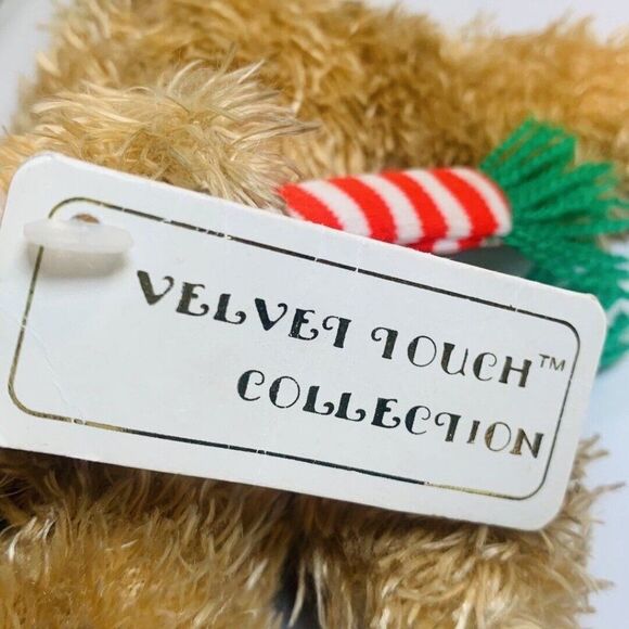 Jerry Elsner Velvet Touch Collection Christmas Plush Dog Stuffed Toy SPICE - Picture 8 of 9